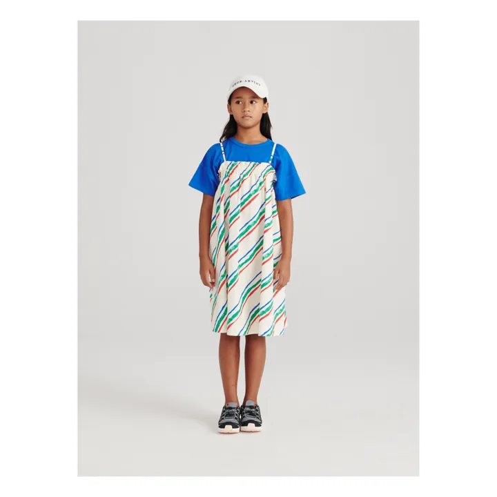 Robe Sonya Rayée Seersucker | Ecru- Image produit n°1
