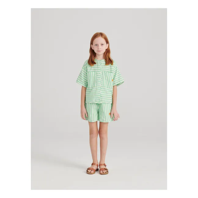 Shirt n°04 Striped | Green