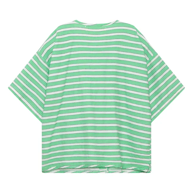 Camicia n°04 a righe | Verde
