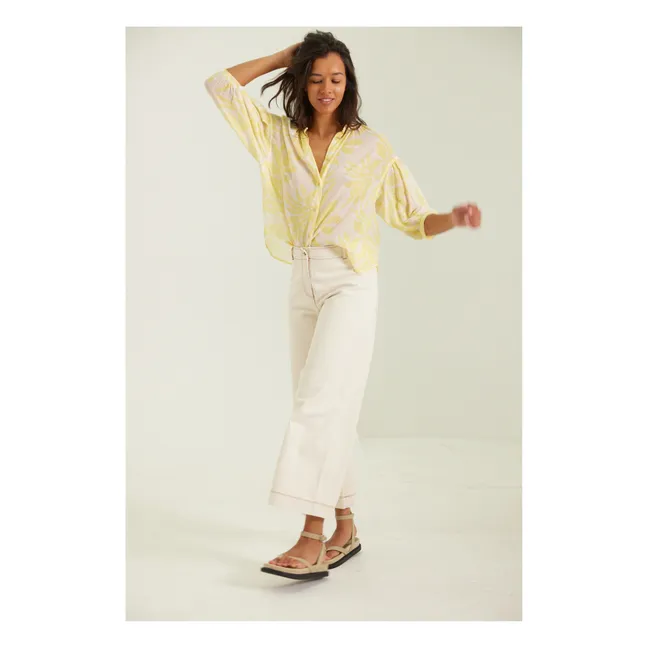 Blouse Xander Eulalie Coton | Jaune citron