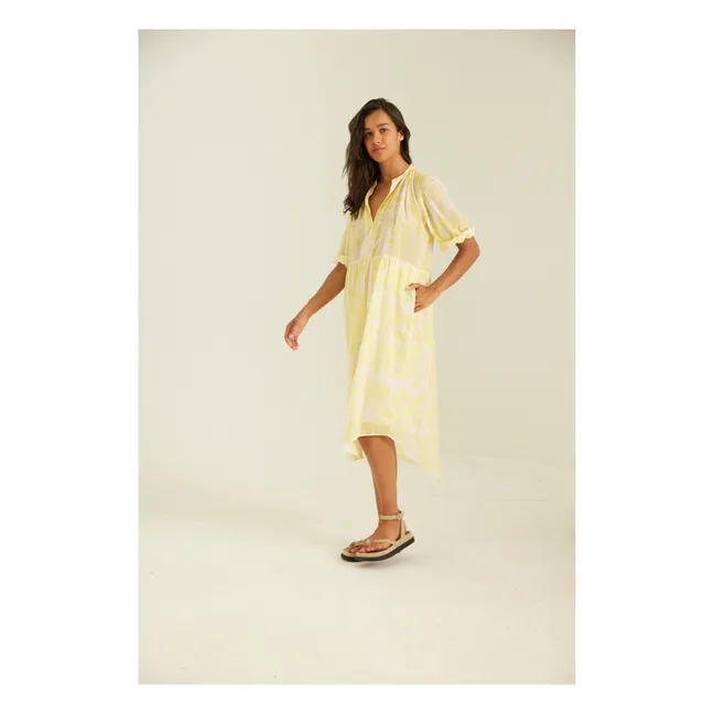 Xaffe Eulalie dress  | Lemon yellow