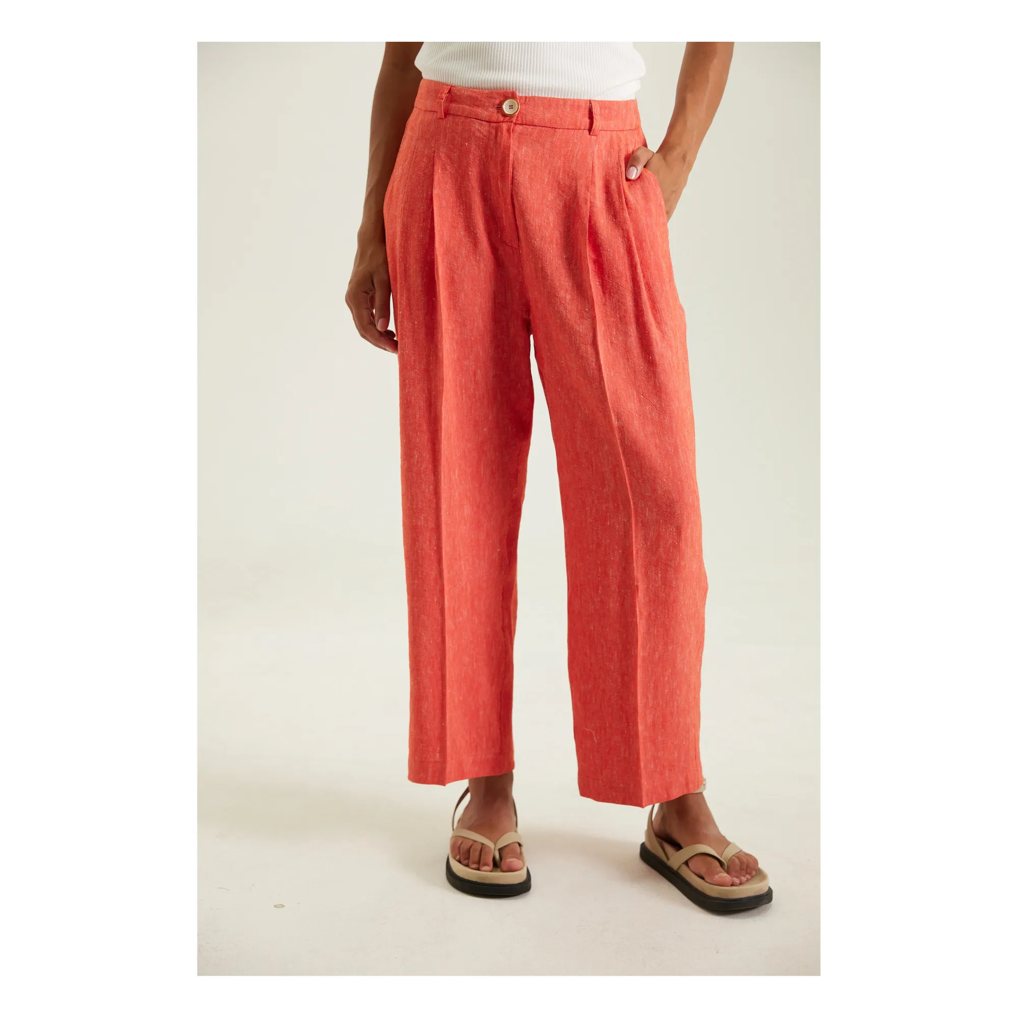 Tinsels Vermillion Peppa Linen Pants