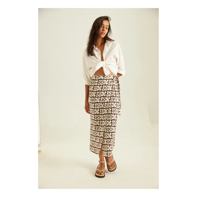 Wanda Coconut Wallet Skirt | Brown