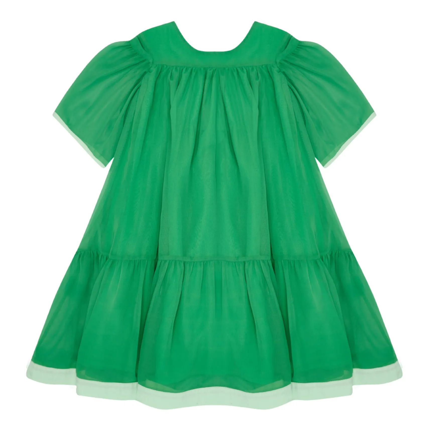 The Middle Daughter Green Cotton Muslin Dress