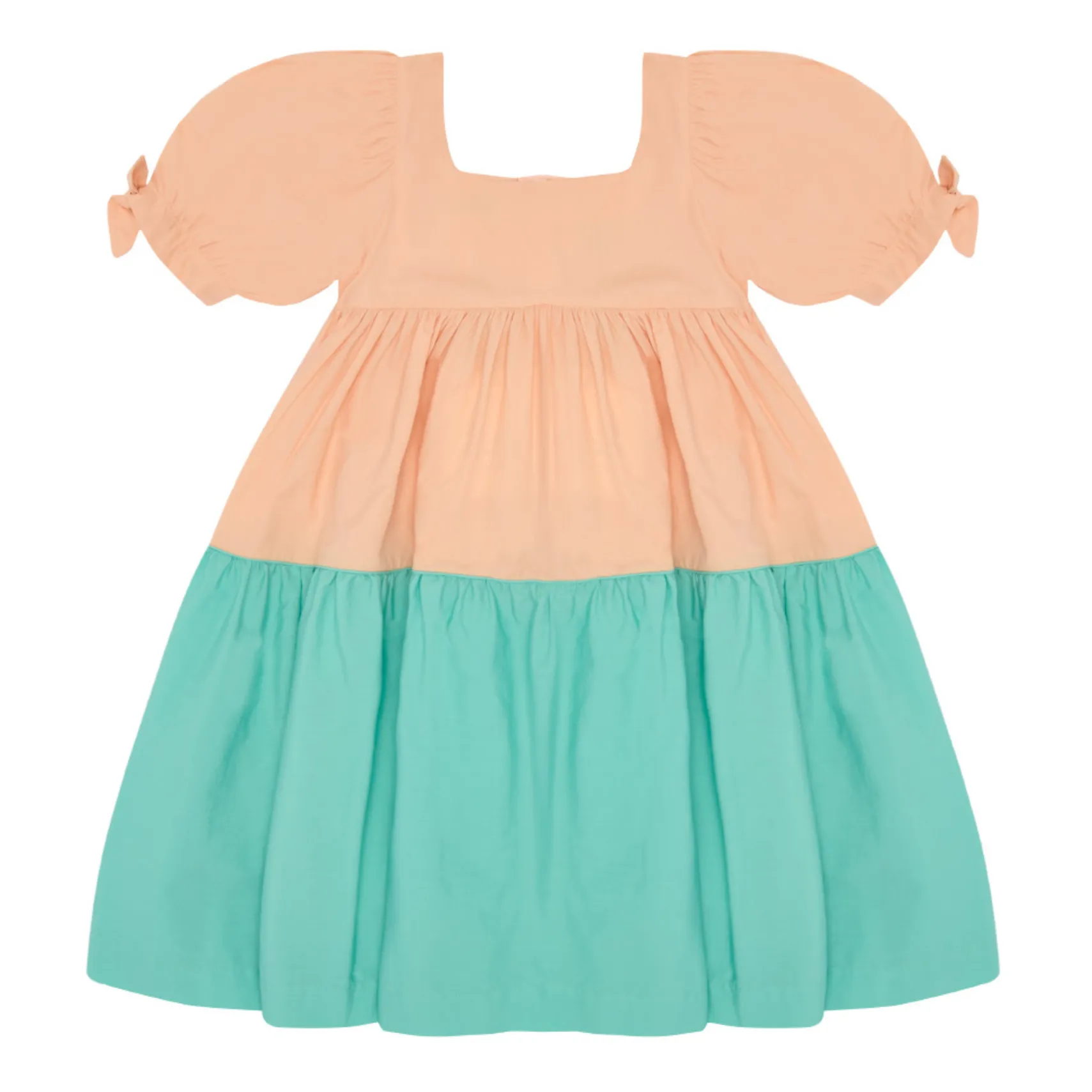 The Middle Daughter Peach Cotton Poplin Dress