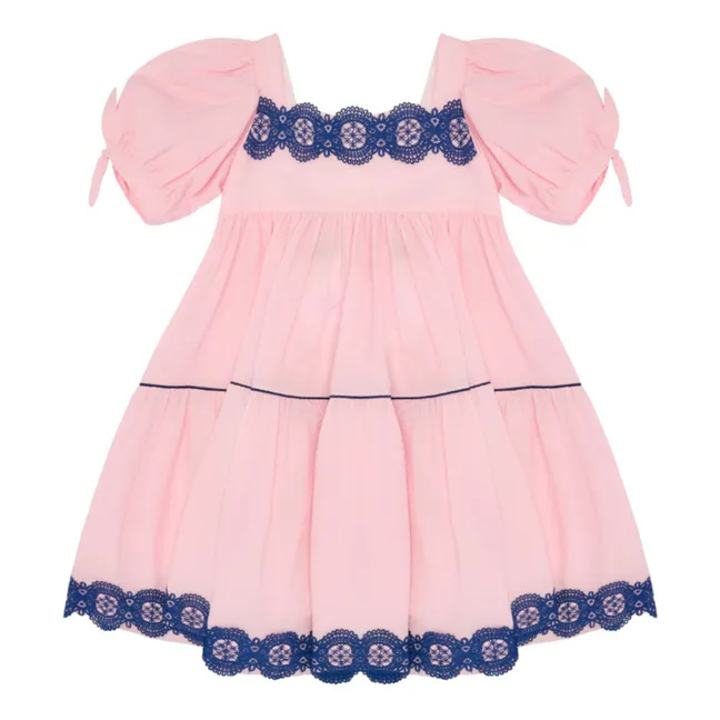 Robe Popeline de Coton | Rose poudré
