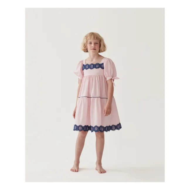Robe Popeline de Coton | Rose poudré