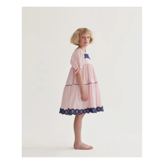 Robe Popeline de Coton | Rose poudré