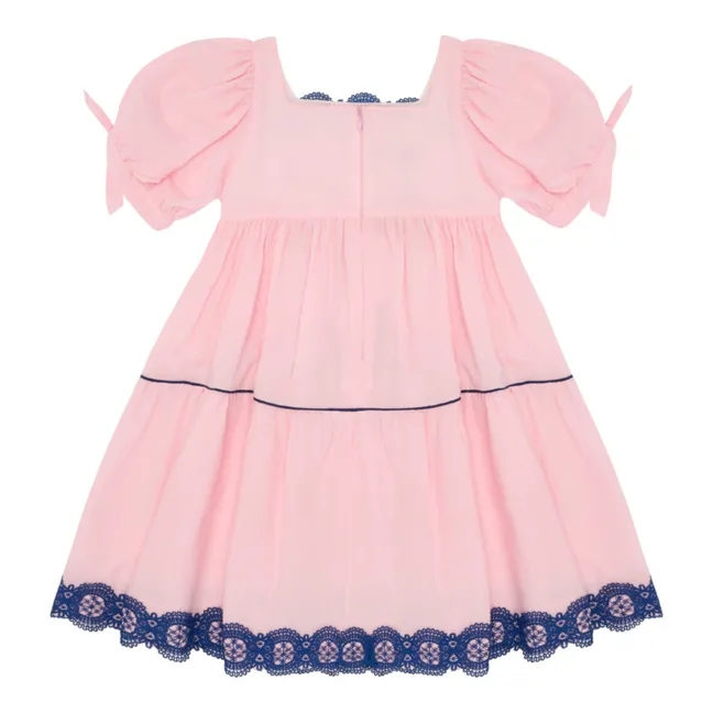 Robe Popeline de Coton | Rose poudré