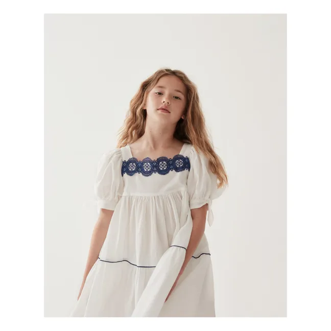 Robe Popeline de Coton | Blanc