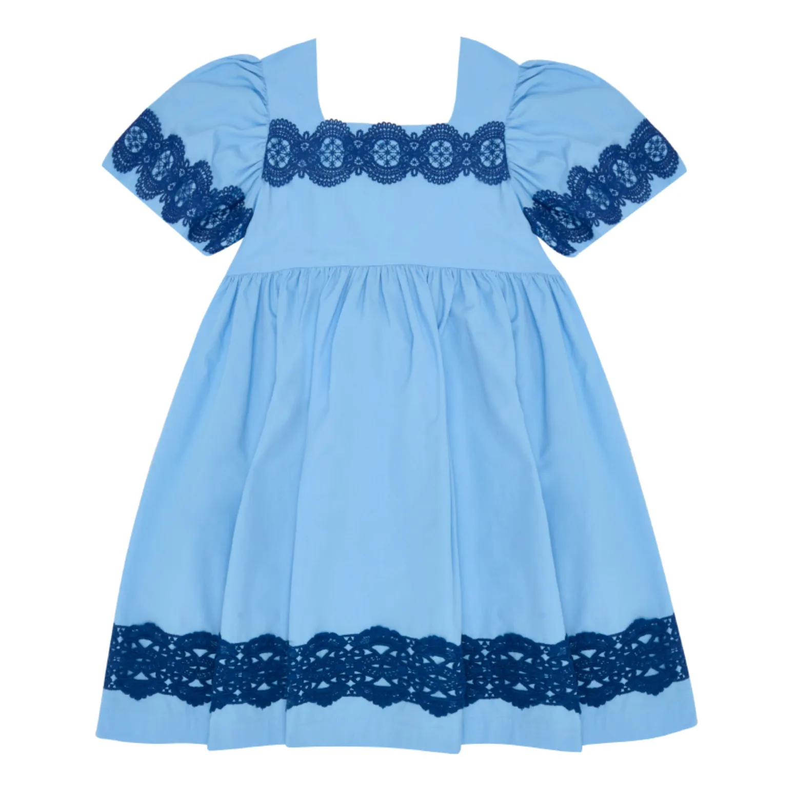 The Middle Daughter Blue Lace Dress