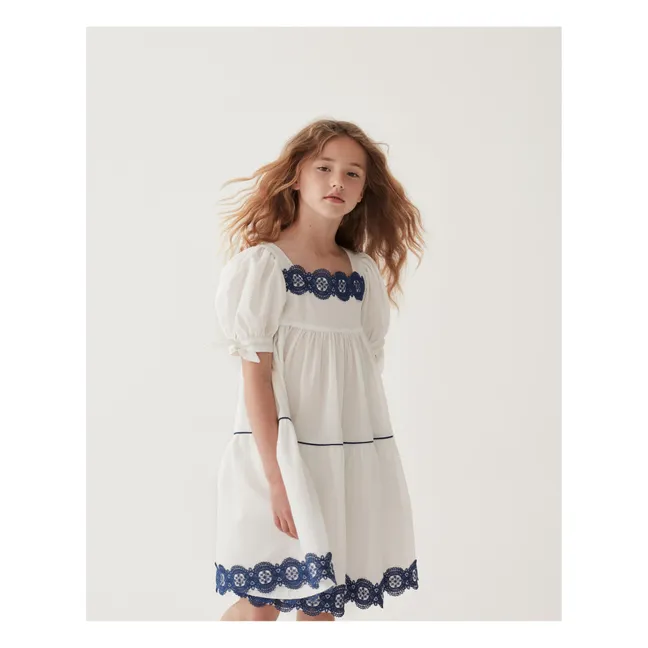 Robe Popeline de Coton | Blanc