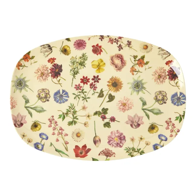 Floral Dream rectangular plate | Pink