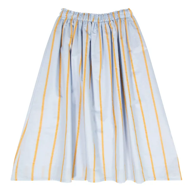 Striped midi skirt | Light Blue