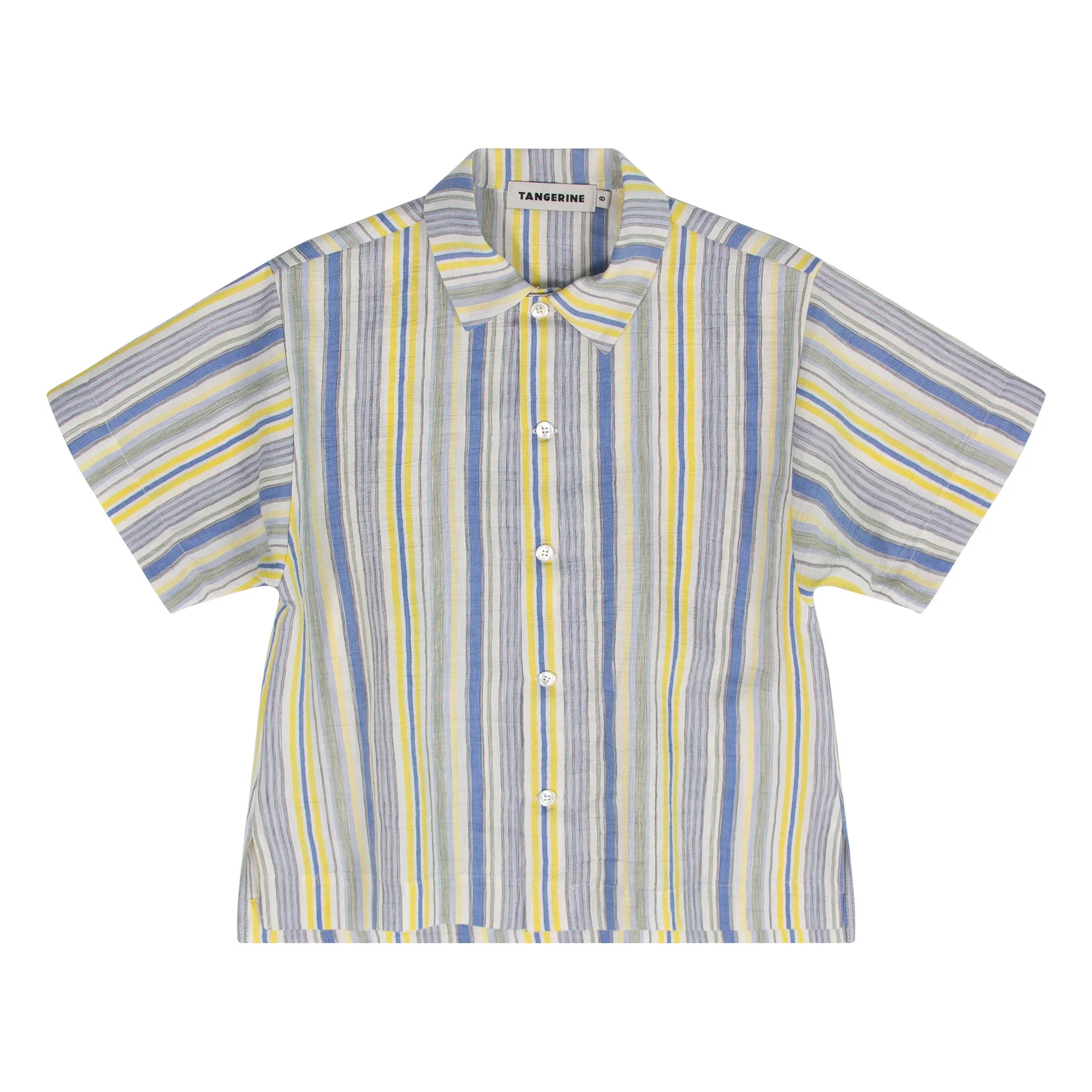 Tangerine Blue Striped Linen Shirt