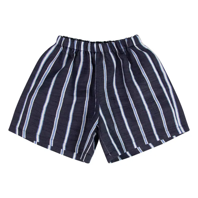 Striped shorts | Midnight blue
