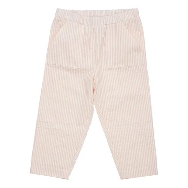 Pantaloni in seersucker | Crema