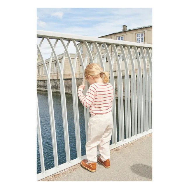 Pantaloni in seersucker | Crema