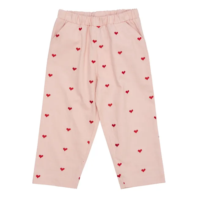 Pantalones Hearts | Rosa Pálido
