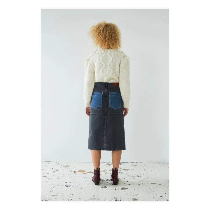 Jupe Denim | Bleu- Image produit n°2