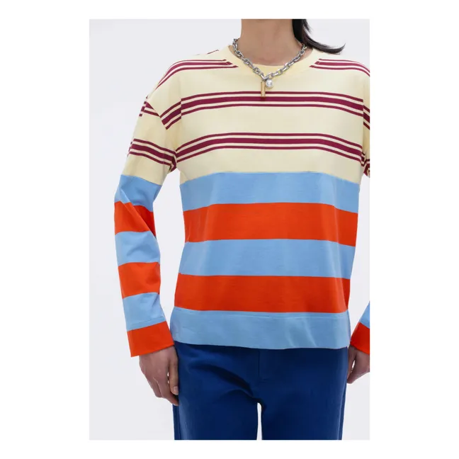 Sprinkled Lawn Stripes T-shirt | Yellow