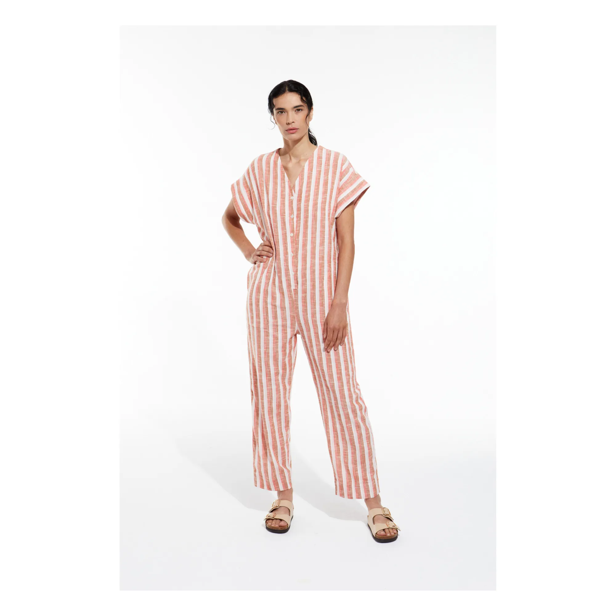 Mapoésie Orange Rouille Mony Cinabre Jumpsuit