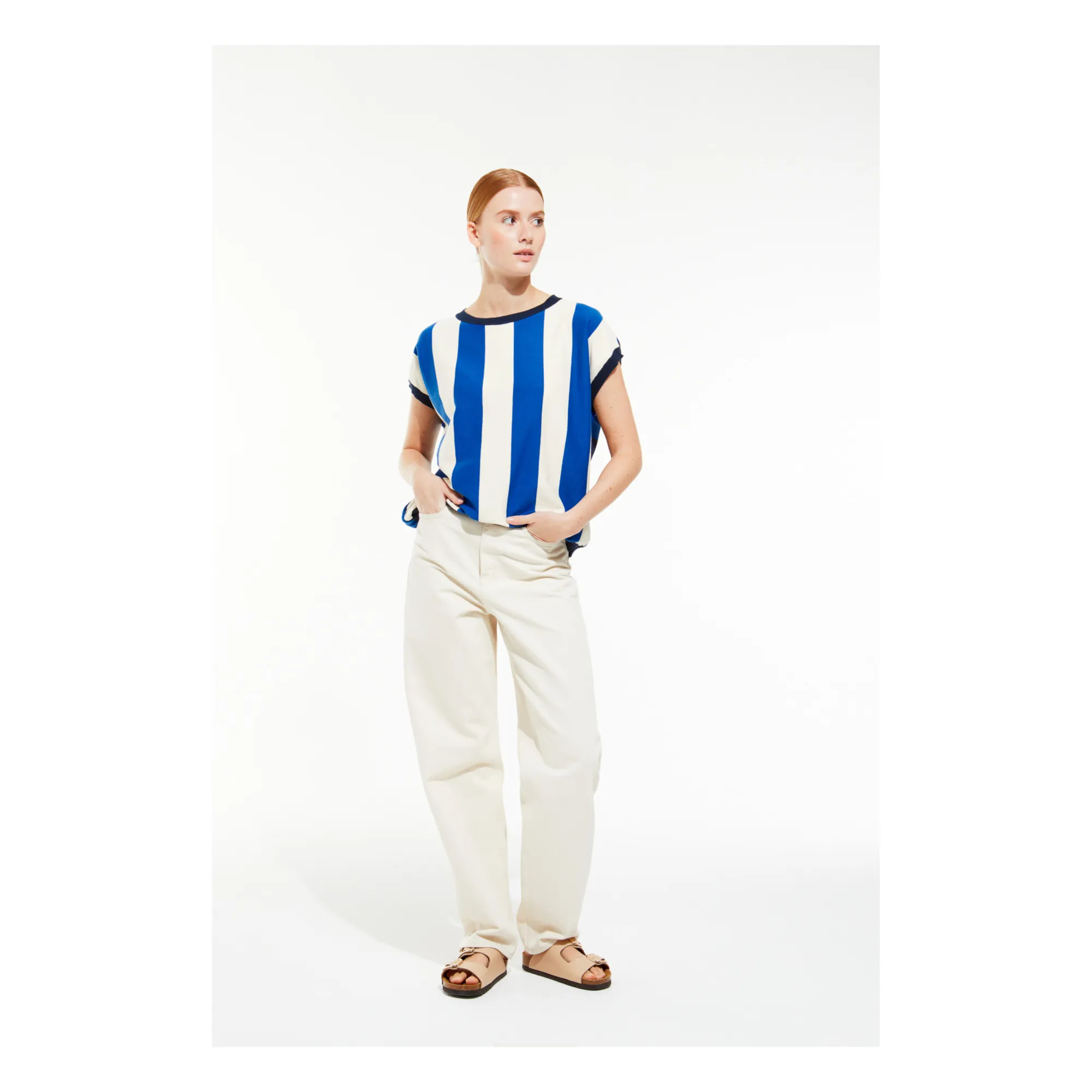 Mapoésie Blue Buren Marin Mesh Top