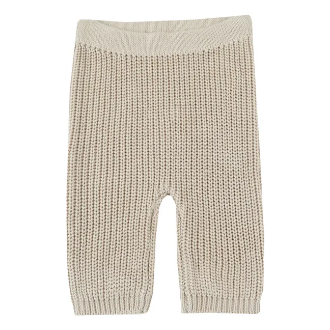 Pantaloni in maglia Luca | Beige