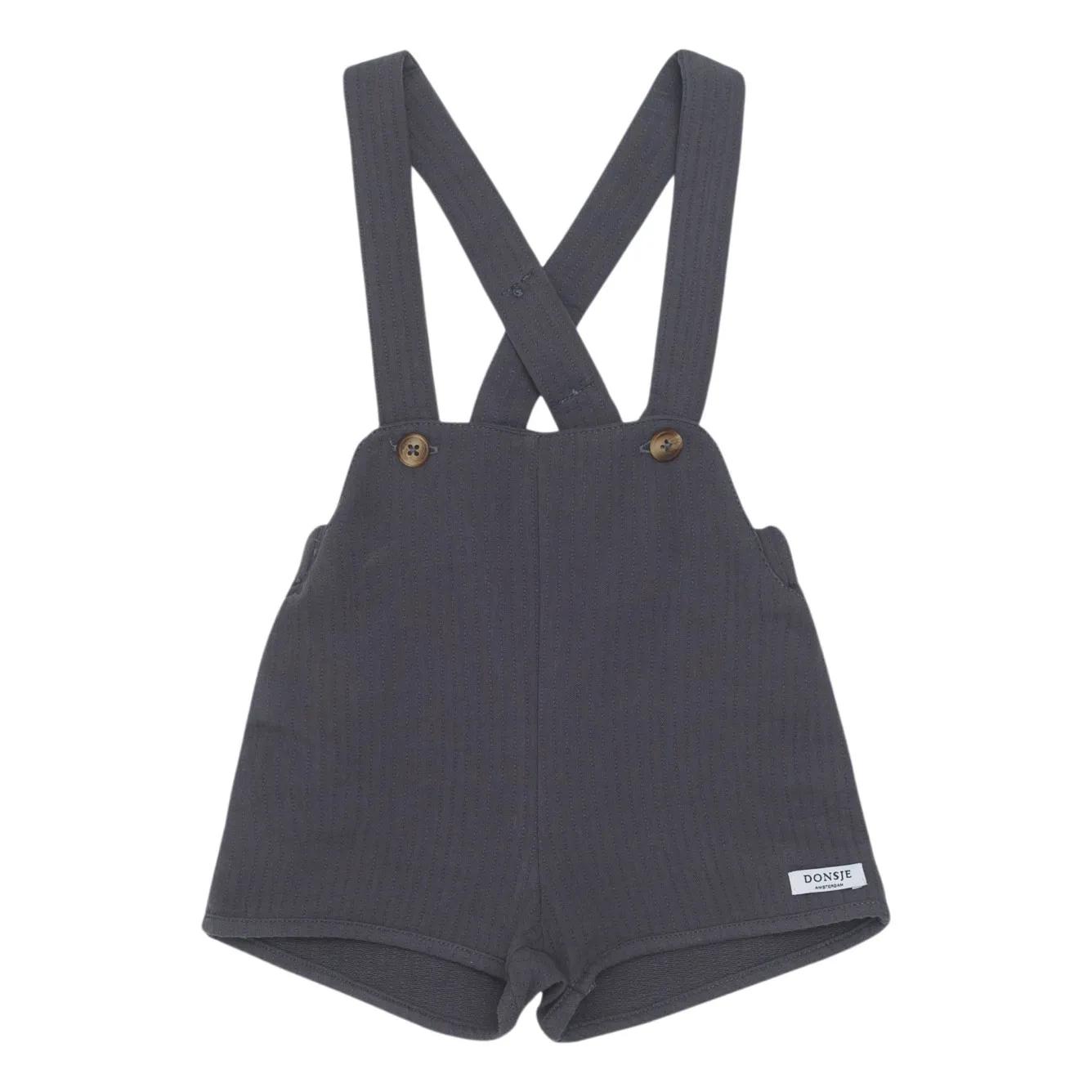 Donsje Charcoal Grey Obby Strapped Shorts
