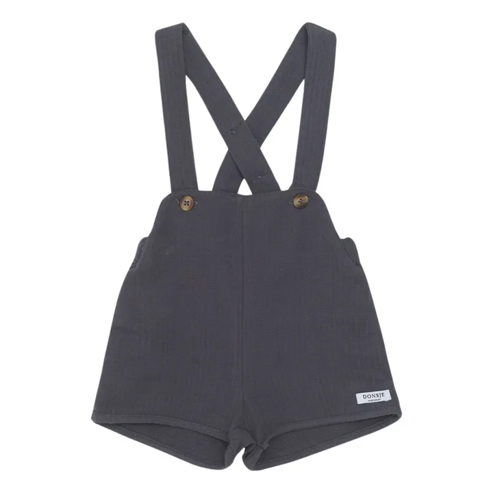 Short à Bretelles Obby | Gris anthracite- Image produit n°0