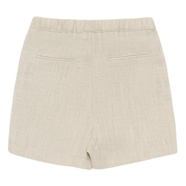 Pantalones cortos de lino Wavel | Crudo