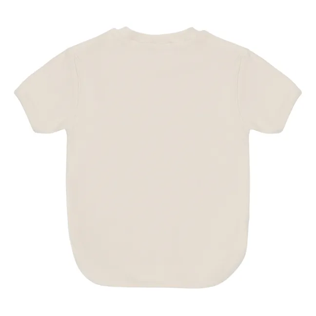 Maglietta in cotone organico Cones | Ecru