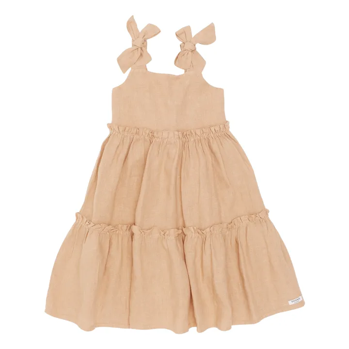 Robe Janne en Lin | Rose pâle- Image produit n°0