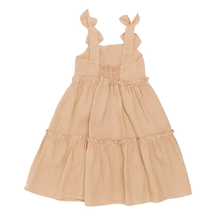 Robe Janne en Lin | Rose pâle- Image produit n°1