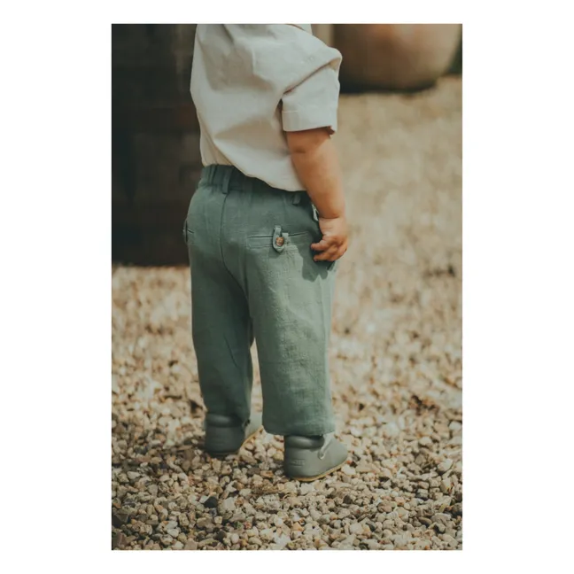 Dado Pantalones de lino | Salvia