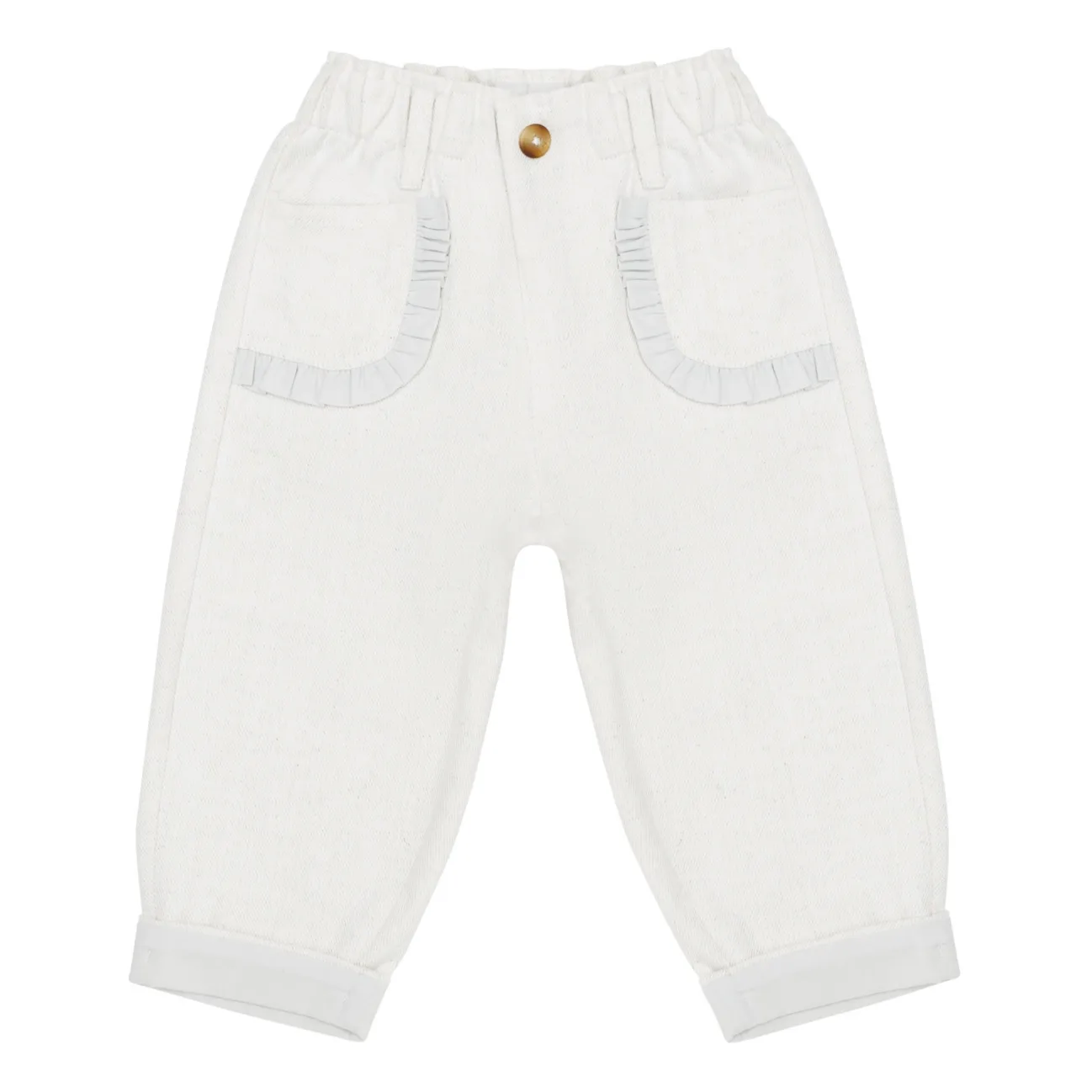 Donsje White Josefine Organic Cotton Pants