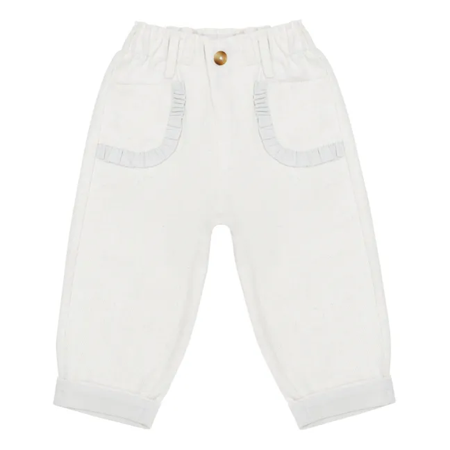 Josefine organic cotton pants | White
