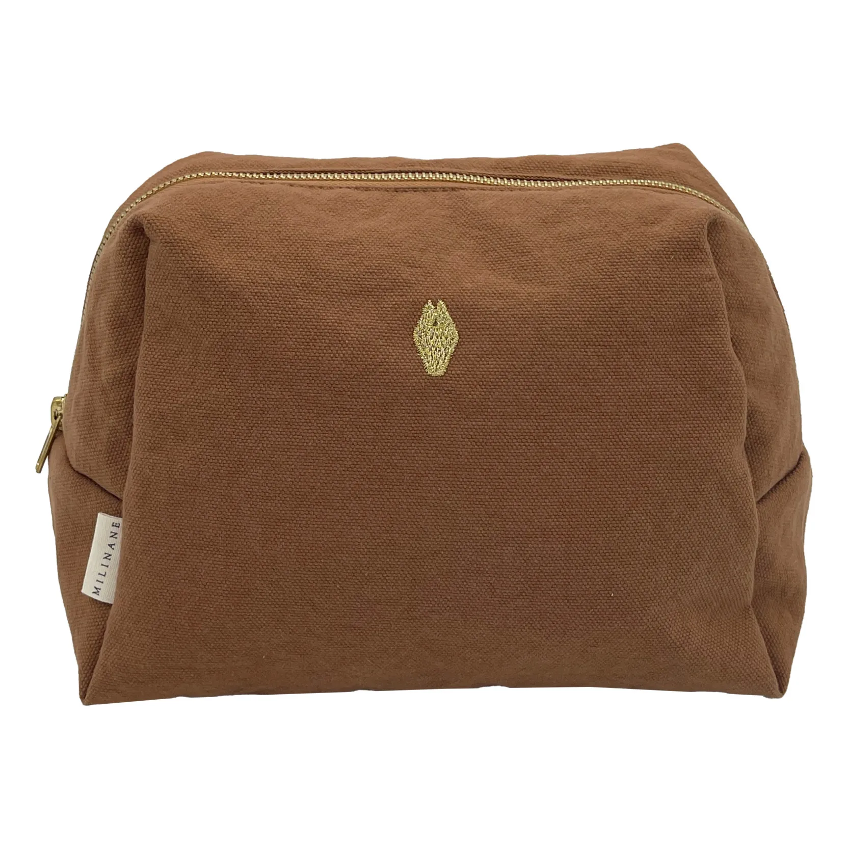 Milinane Camel Jade Toiletry Bag
