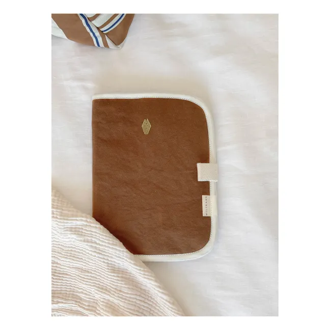 Schutz für das Gesundheitsbuch Edgar | Kamelbraun