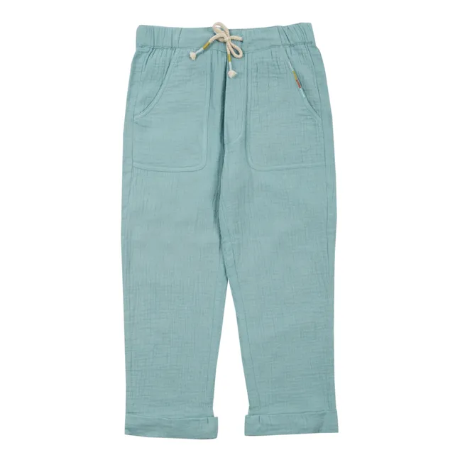 Darshan Cotton Gauze Pants | Blue