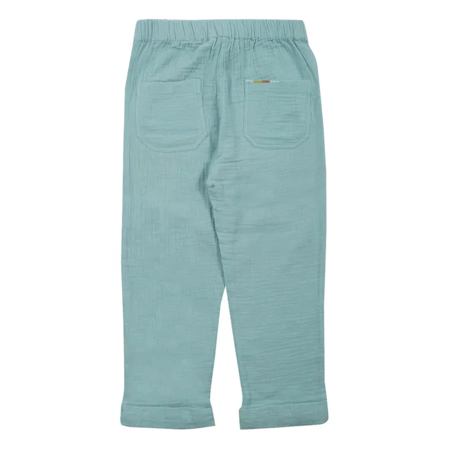 Pantalon Darshan Gaze de Coton | Bleu