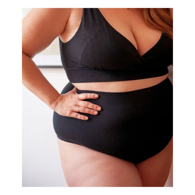 Slip de cintura alta Everyday | Negro