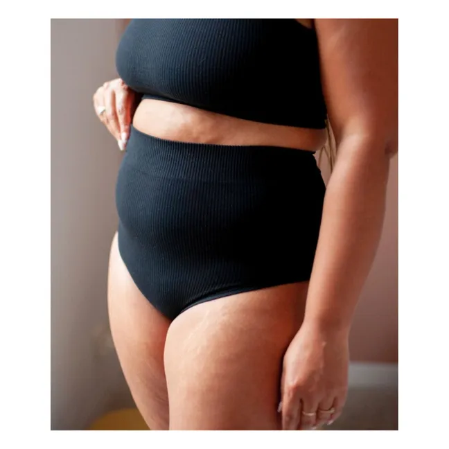 Slip de cintura alta Everyday | Negro