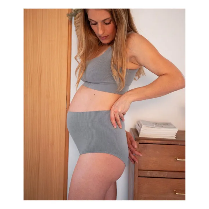 Slip de cintura alta Everyday | Azul Gris- Imagen del producto n°2