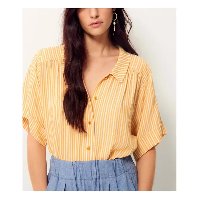 Ambroggio Stripes shirt | Yellow
