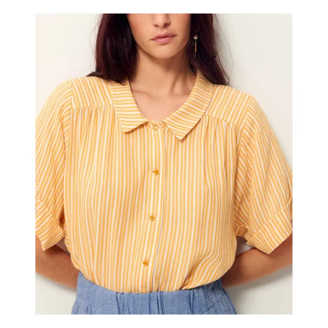 Ambroggio Camisa de rayas | Amarillo