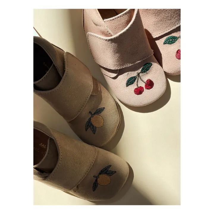 Chaussons Mamour Suède | Camel- Image produit n°2