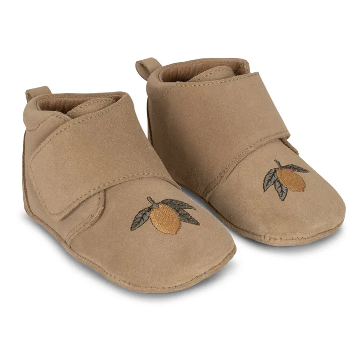 Chaussons Mamour Suède | Camel- Image produit n°3