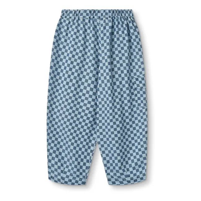 Hurlum Carreaux Tencel Trousers | Blue