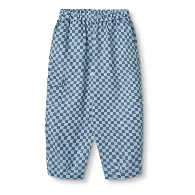 Hurlum Carreaux Tencel Trousers | Blue